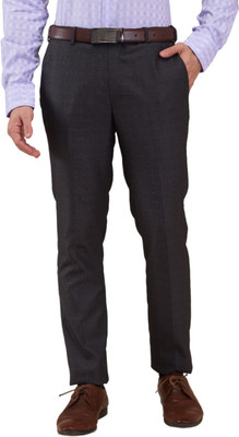 PARK AVENUE Regular Fit Men Blue Trousers