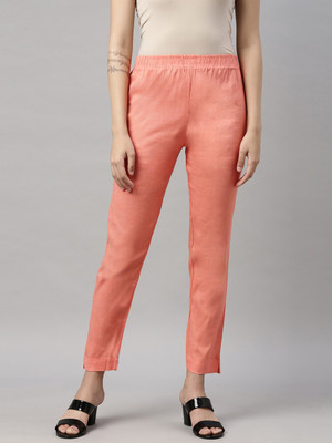 GOLDSTROMS Slim Fit Women Orange Trousers