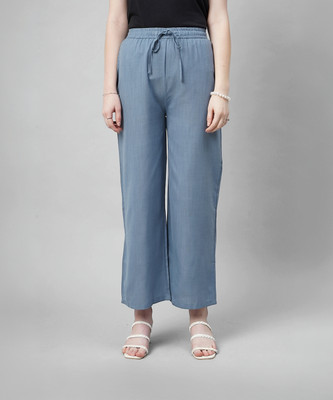 SENGROW Regular Fit Women Light Blue Trousers