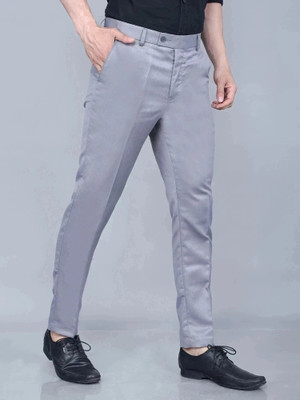 WEAROBICS Regular Fit Men Grey Trousers