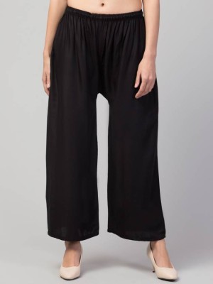 LYROO Flared Women Black Trousers