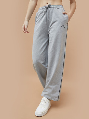 Kappa Solid Women Grey Track Pants