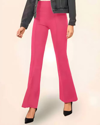 TOLIKE Flared Women Red Trousers