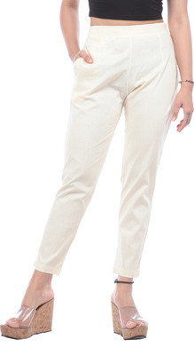 TRUELADY Regular Fit Women Beige Trousers