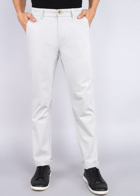 WROGN Slim Fit Men Grey Trousers