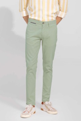 Snitch Slim Fit Men Green Trousers