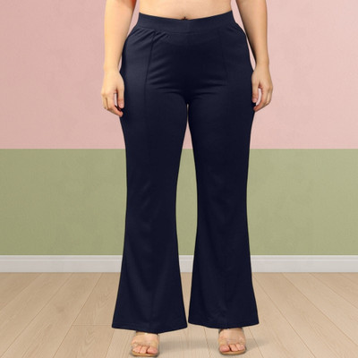Anitafashion Loose Fit Women Dark Blue Trousers