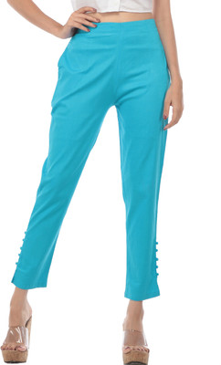 TRUELADY Regular Fit Women Blue Trousers