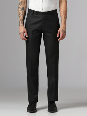 TAHVO Regular Fit Men Black Trousers