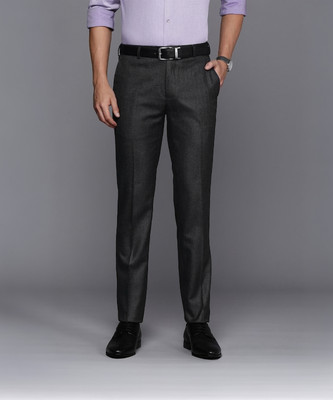 Raymond Slim Fit Men Black Trousers