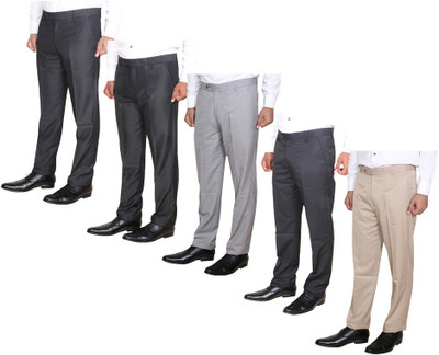 IndiWeaves Regular Fit Men Multicolor Trousers
