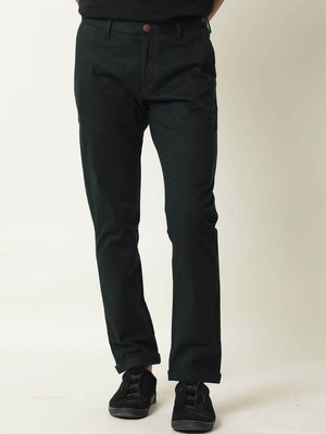 RARE RABBIT Slim Fit Men Green Trousers