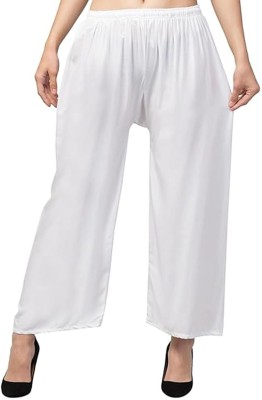 ABCD Relaxed Women White Trousers