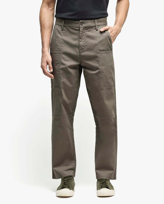 RARE RABBIT Straight Fit Men Brown Trousers