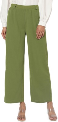 Smarty Pants Flared Women Green Trousers