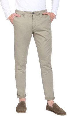 U.S. POLO ASSN. Regular Fit Men Green Trousers