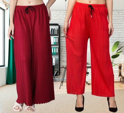 KWSH Regular Fit Women Multicolor Trousers