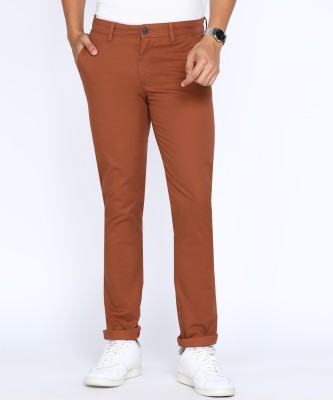 PETER ENGLAND Slim Fit Men Red Trousers