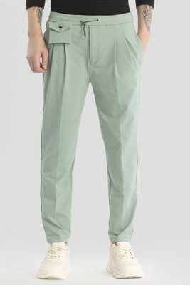 Snitch Relaxed Men Green Trousers