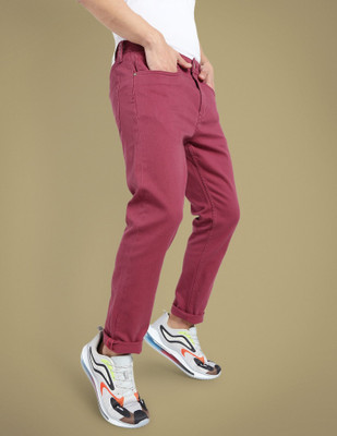 FLYING MACHINE Regular Fit Men Red Trousers