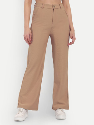 NEXT ONE Regular Fit Women Beige Trousers