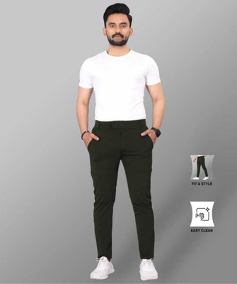 ADVIK FASHION HUB Slim Fit, Comfort Fit Men Green Trousers