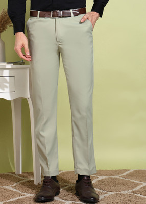METRONAUT Regular Fit Men Green Trousers