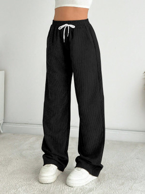 Rajovati Comfort Fit Women Black Trousers