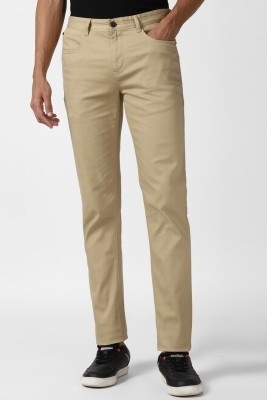 PETER ENGLAND Slim Fit Men Khaki Trousers