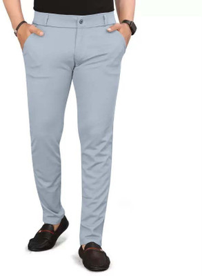 Cyaana Slim Fit Men Multicolor Trousers