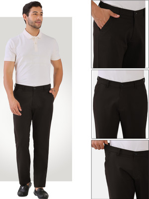 Ridhudee Fashion Regular Fit Men Brown Trousers