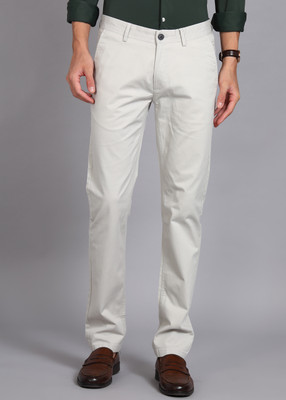 PETER ENGLAND Regular Fit Men Green Trousers