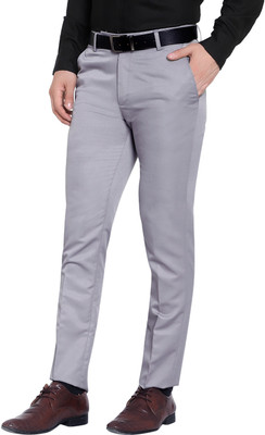 TRADISON Slim Fit Men Grey Trousers