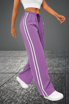 Kanishk Relaxed Women Purple Trousers