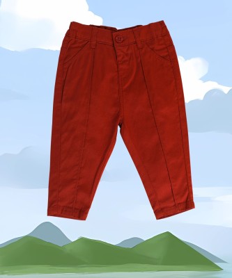 MINI KLUB Regular Fit Baby Boys Red Trousers