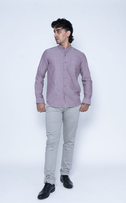 Nanzi Regular Fit Men Silver Trousers