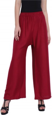 Street Profit Loose Fit Women Maroon Trousers