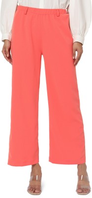 Smarty Pants Flared Women Pink Trousers