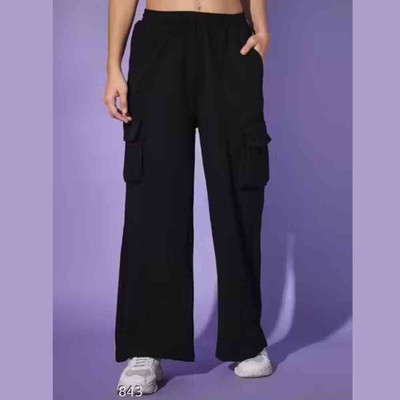 Alika Loose Fit Girls Black Trousers