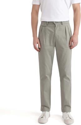 RARE RABBIT Regular Fit Men Green Trousers