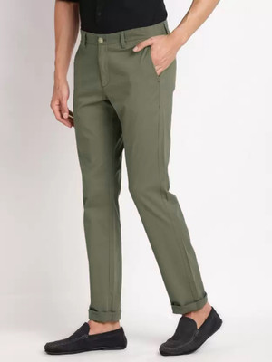 FUBAR Slim Fit Men Light Green Trousers