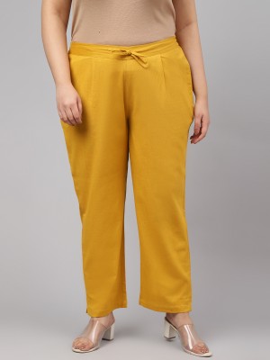 Jaipur Attire Regular Fit Women Yellow Trousers