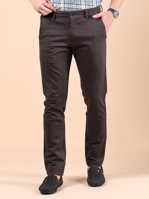 V-MART Slim Fit Men Grey Trousers