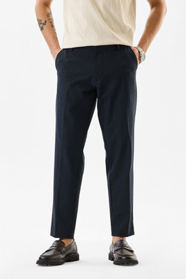 Snitch Slim Fit Men Dark Blue Trousers