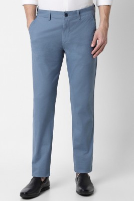 PETER ENGLAND Slim Fit Men Blue Trousers