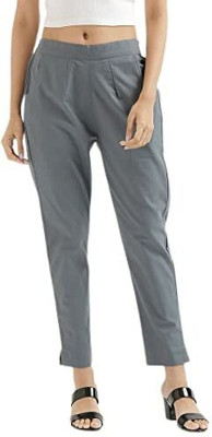 MOKSH Regular Fit Women Grey Trousers