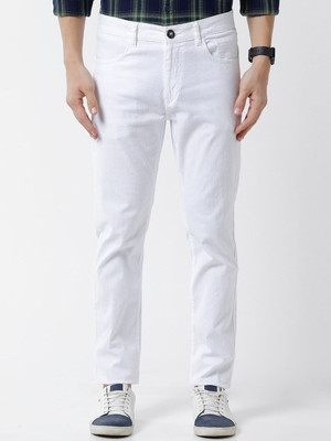 WROGN Regular Fit Men White Trousers