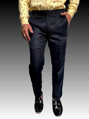 Burraq collection Regular Fit Men Black Trousers