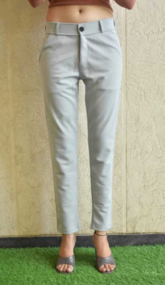 KP Trend Slim Fit Men Grey Trousers