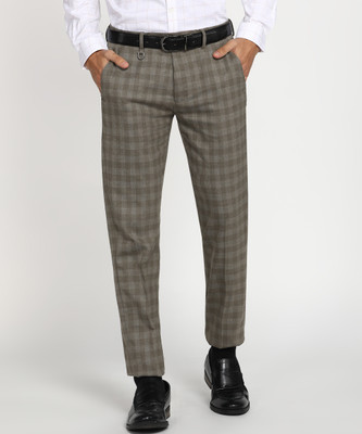 PETER ENGLAND Slim Fit Men Brown Trousers